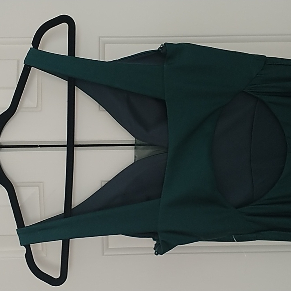 NEW Morgan & Co. Formal Dress Satin Cut-Out Hunter sz 5 Juniors - Picture 7 of 14